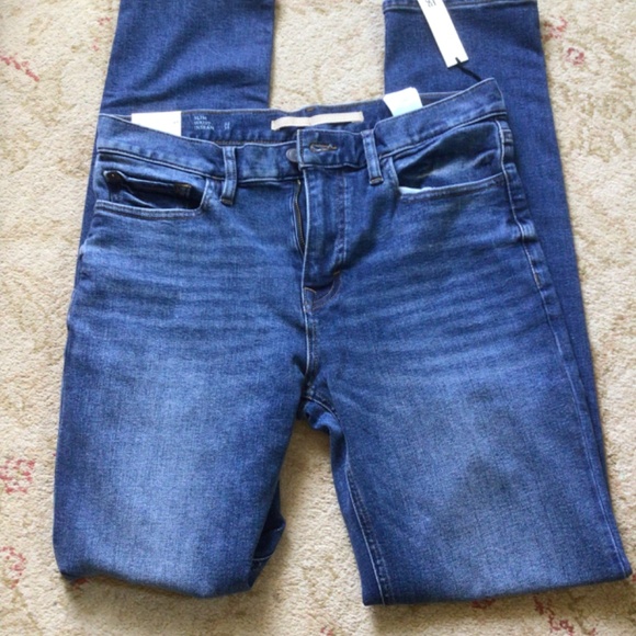 Men’s Banana Republic Slim Fit Medium Wash Traveler Jeans sz 32”x34” - Picture 6 of 10